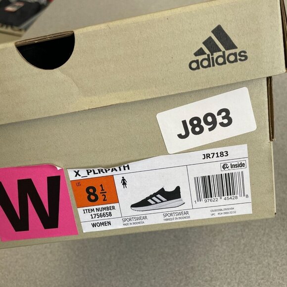 Adidas X_PLRPath Women's Size 8.5 Sneakers Black & White Running Shoes - Picture 6 of 6
